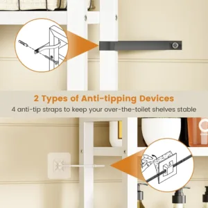 over toilet storage rack 6