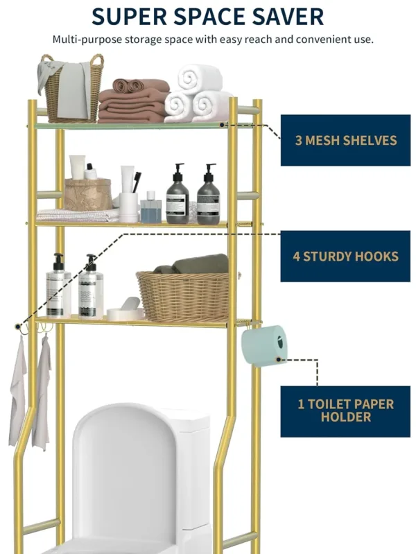 over toilet storage shelf 4