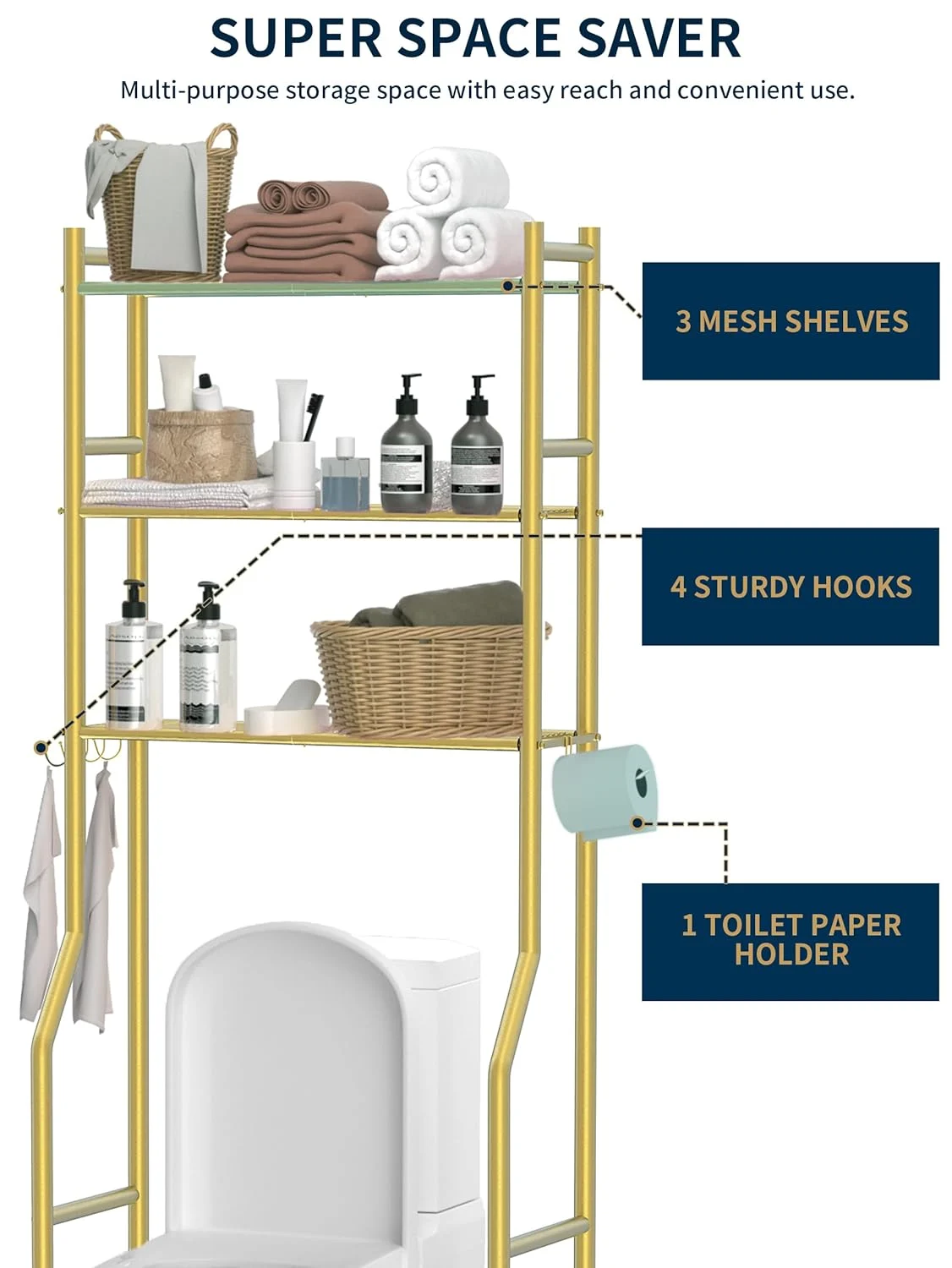 over toilet storage shelf 4