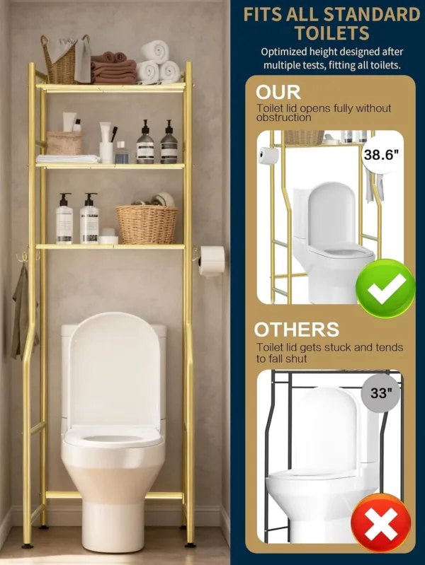 over toilet storage shelf 6