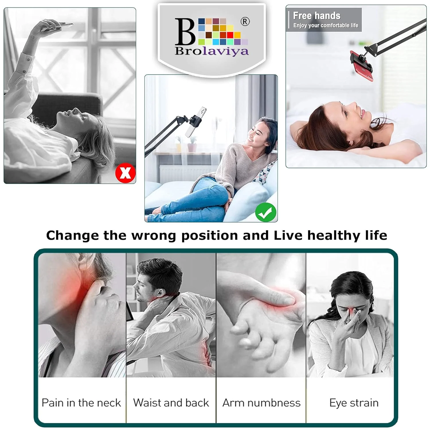 overhead phone holder stand 2