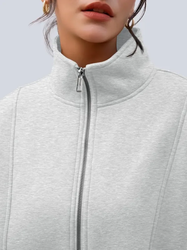 oversized half zip sweatshirt 5