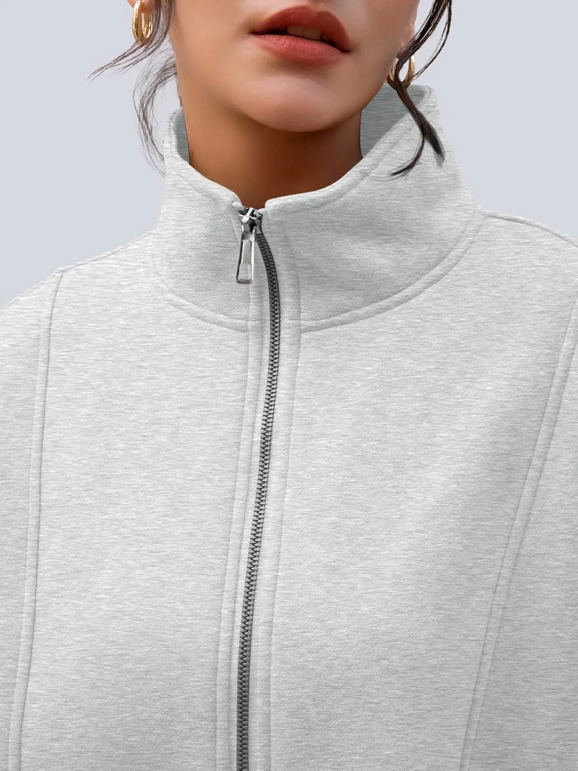oversized half zip sweatshirt 5