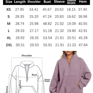 oversized half zip sweatshirt 6