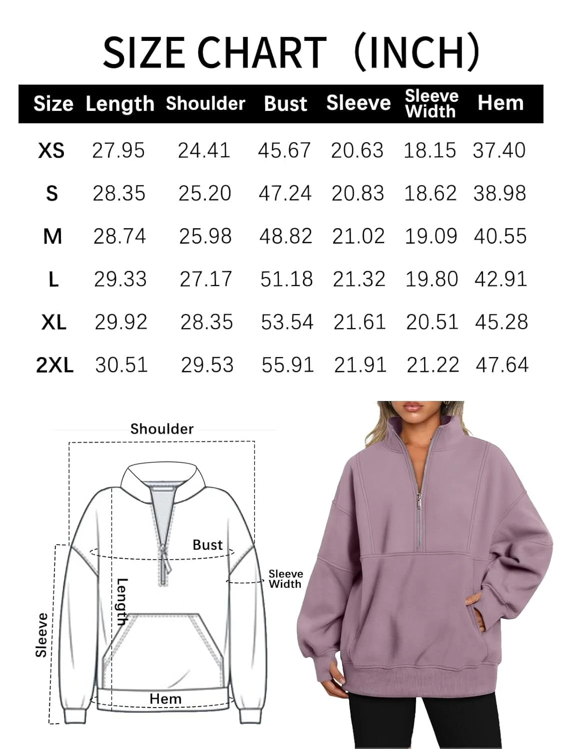 oversized half zip sweatshirt 6