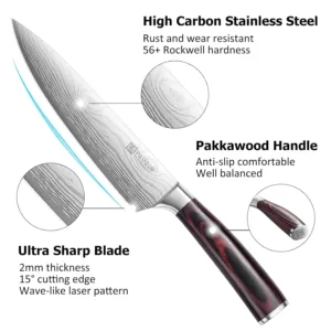 paudin chef knife set 3