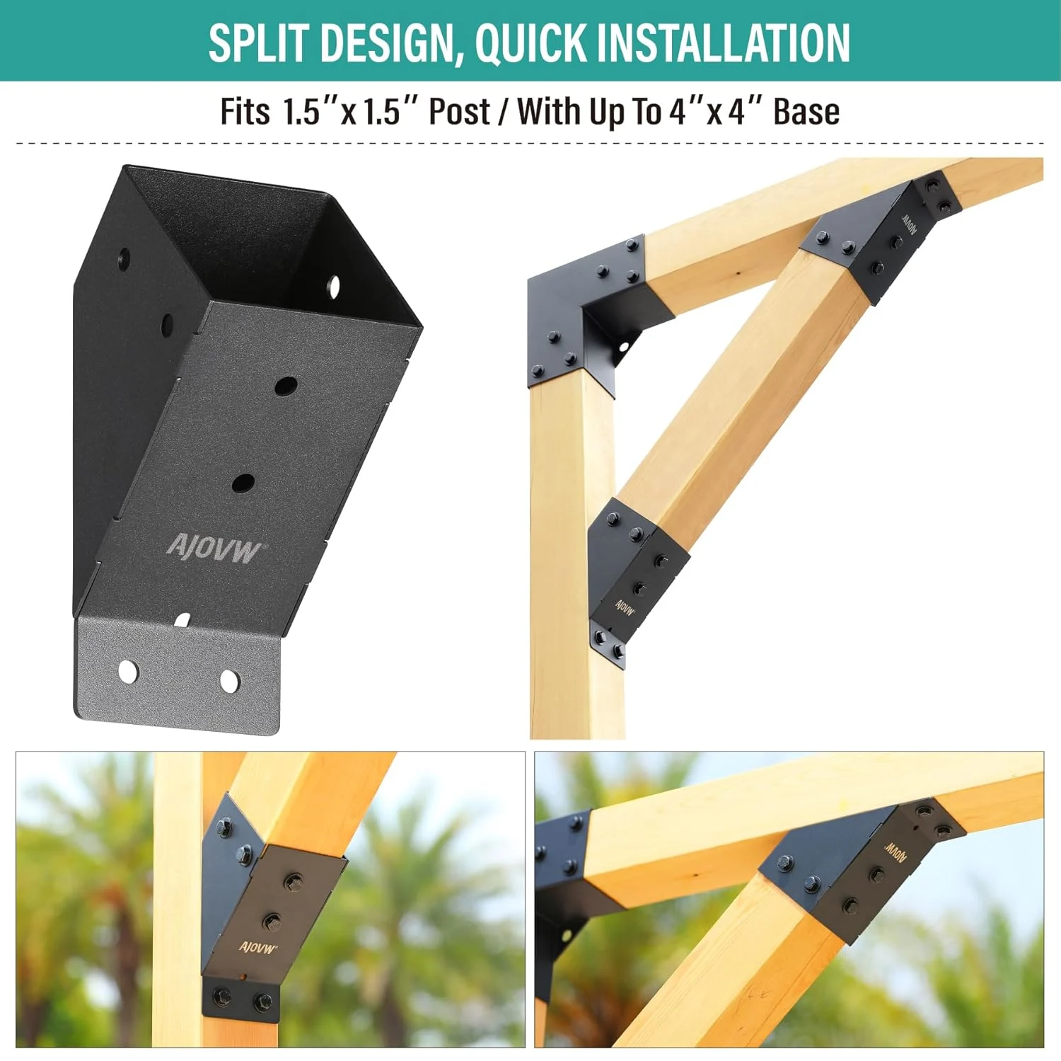 pergola brackets 4x4 4