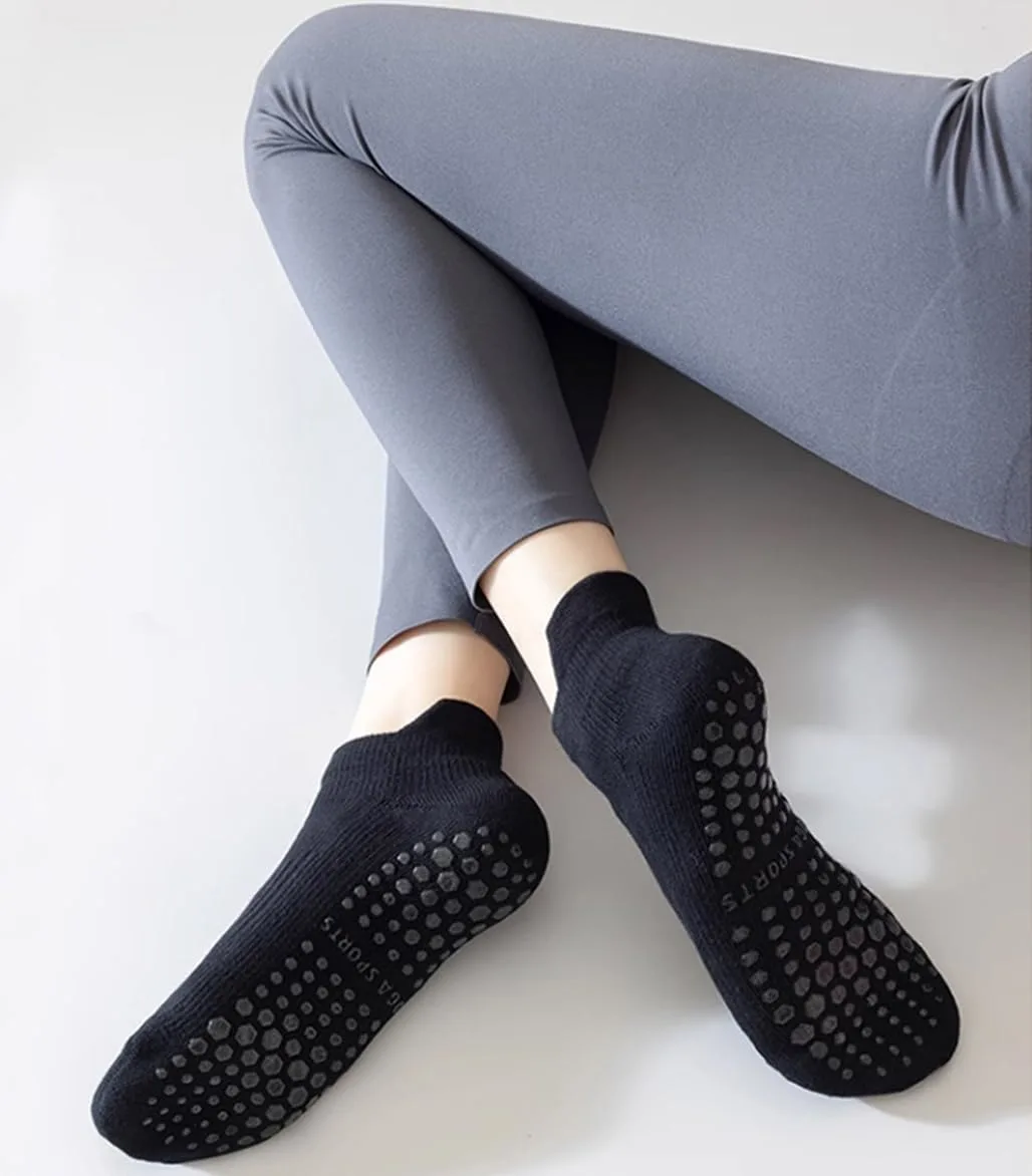 pilates socks women grip 4