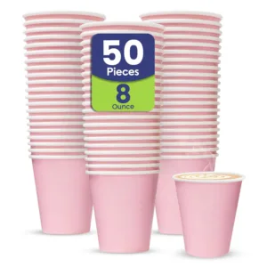 pink disposable coffee cups 1