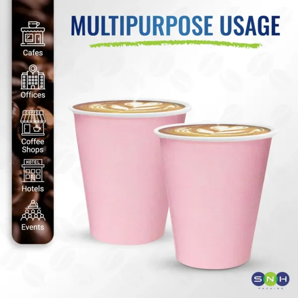 pink disposable coffee cups 6