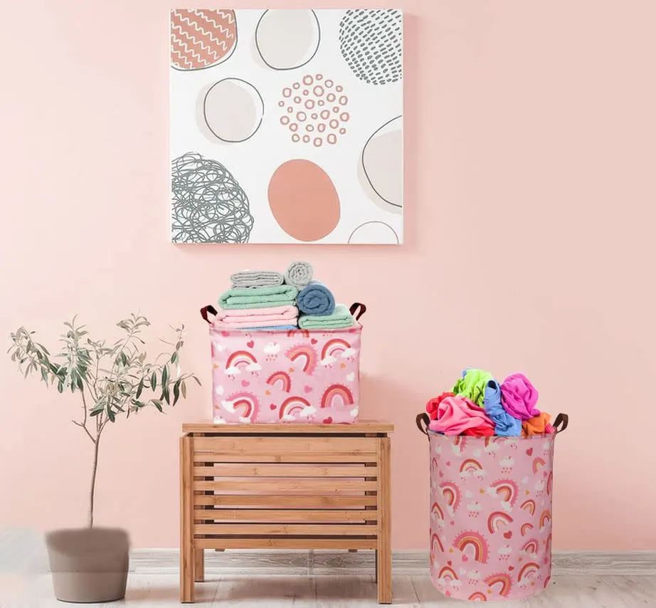 pink laundry basket 2