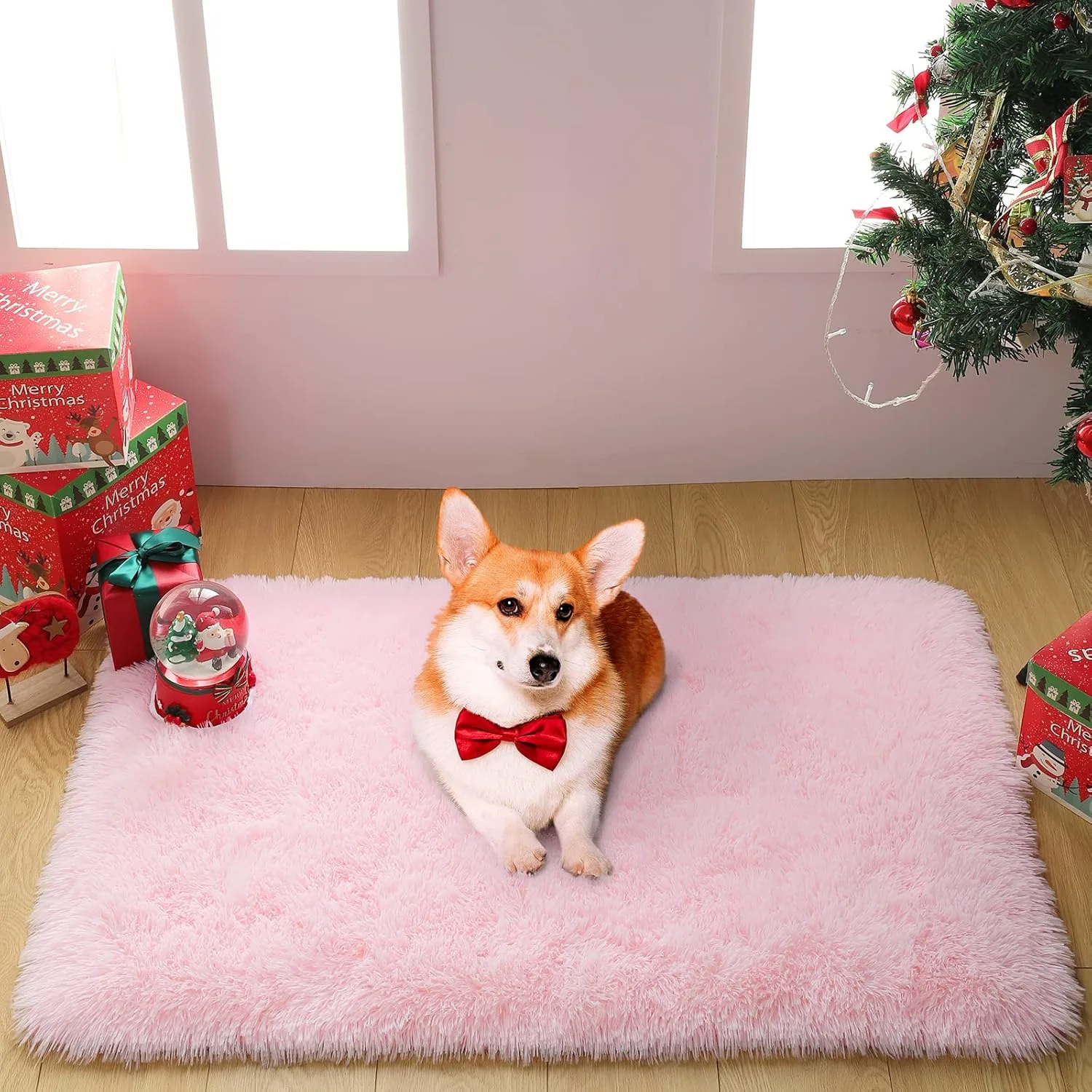 pink shaggy area rug 6