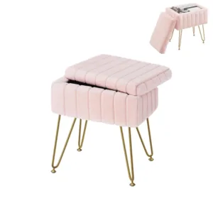pink vanity stool 1
