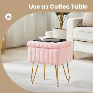 pink vanity stool 6