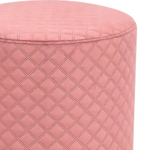 pink velvet ottoman stool 5