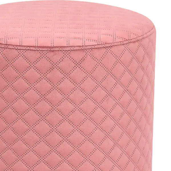 pink velvet ottoman stool 5