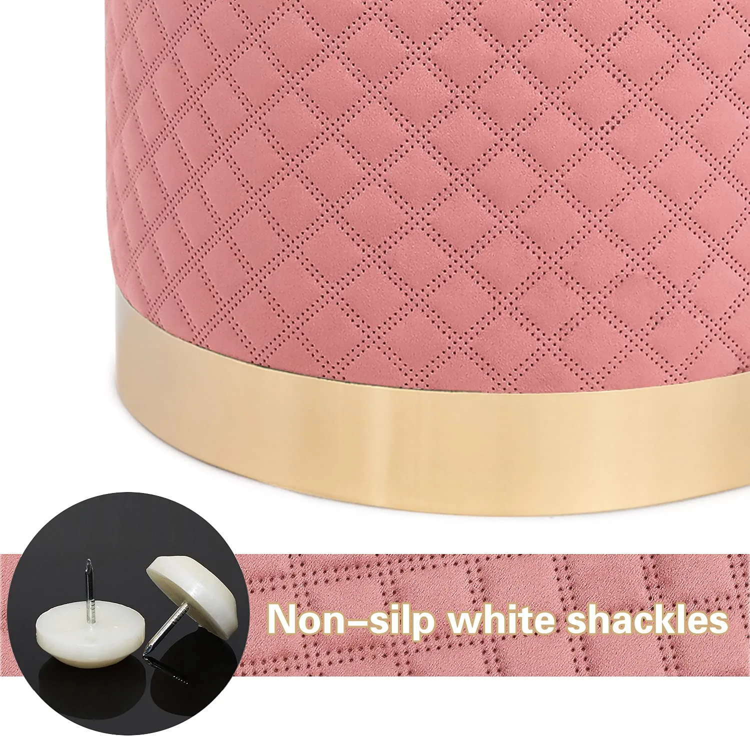 pink velvet ottoman stool 7