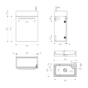pisa bathroom set basin 7