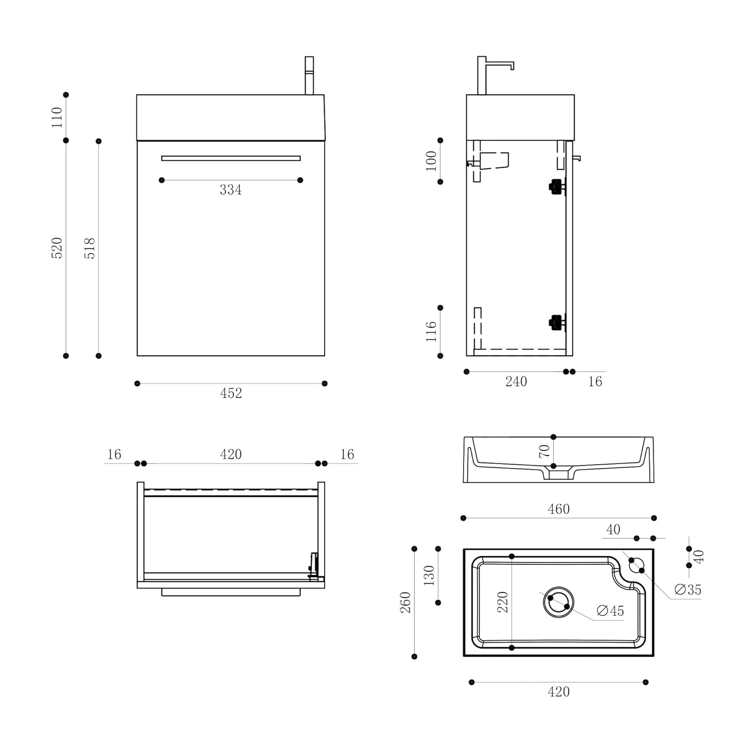 pisa bathroom set basin 7