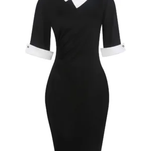 plaid floral sheath dress 3