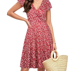 plaid floral sheath dress 7