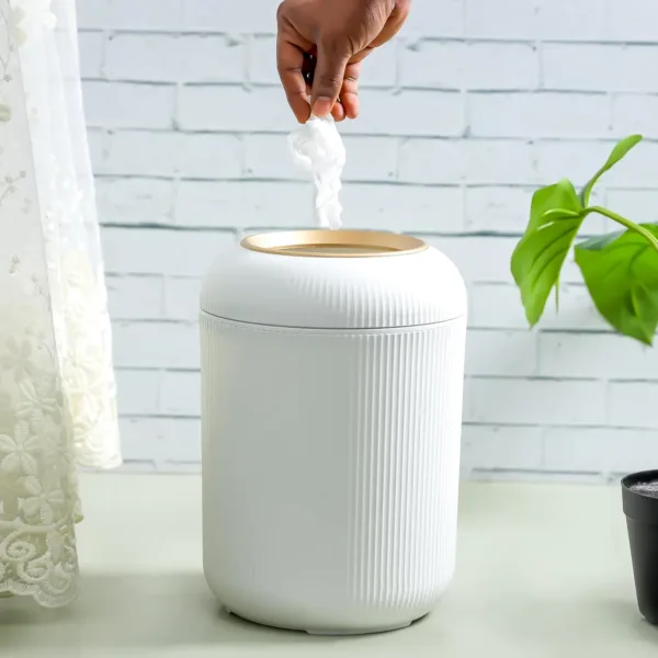 plastic round waste bin 7