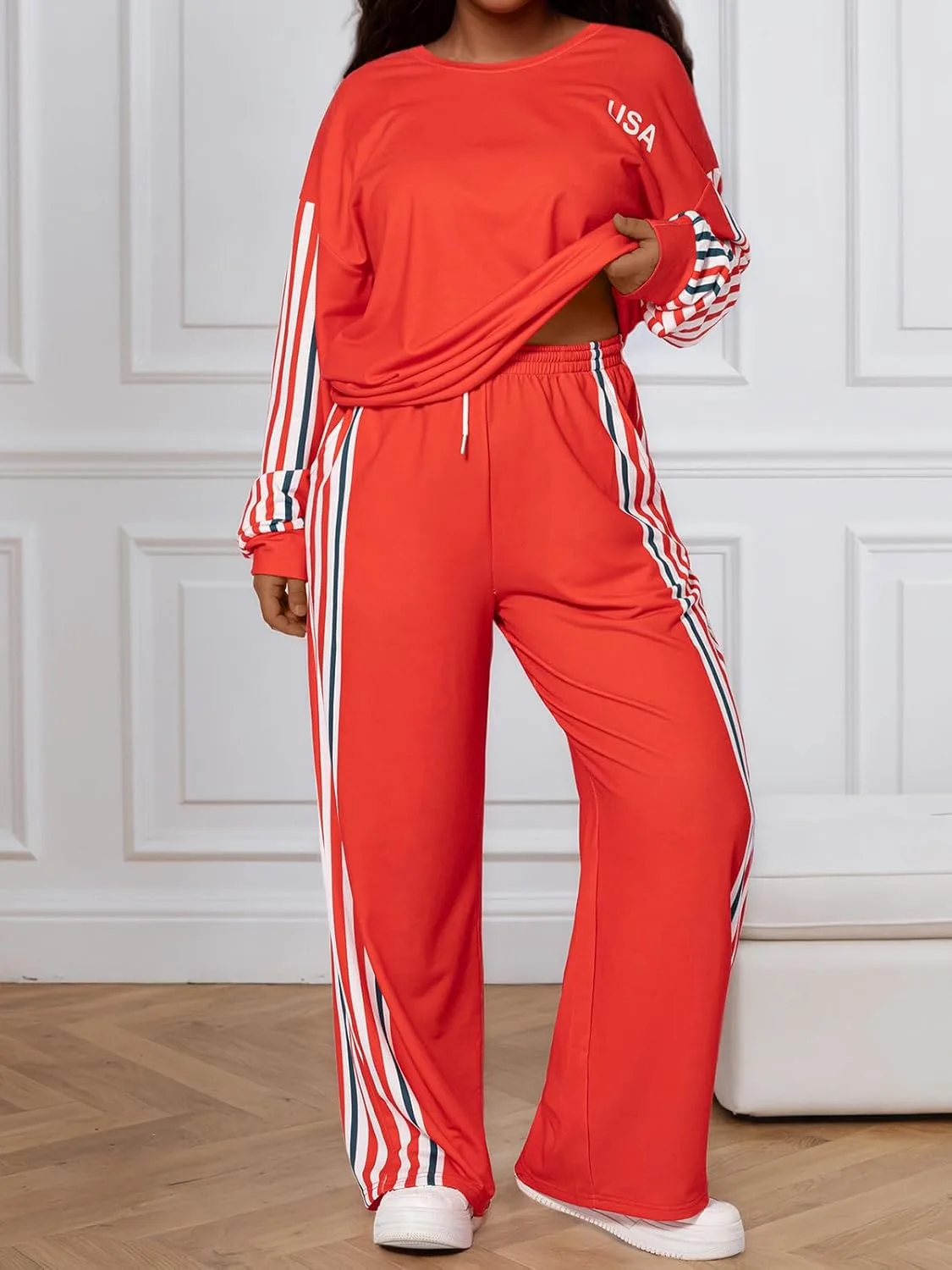 plus size tracksuit set 4