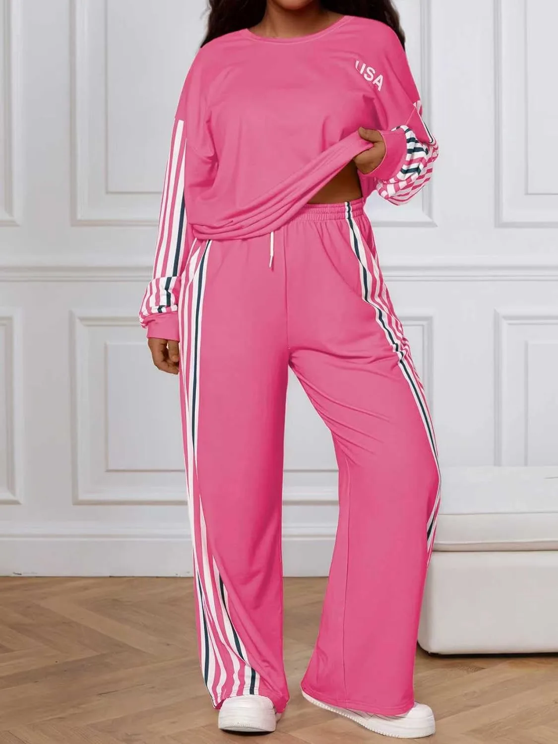 plus size tracksuit set 5