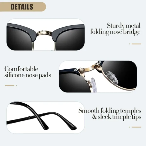 polarized semi rimless sunglasses 5