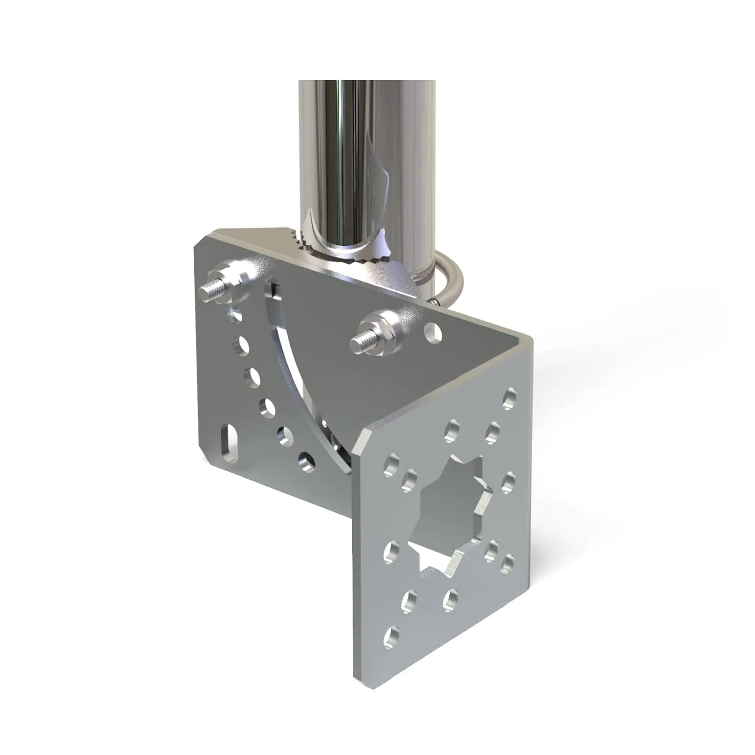 pole mount bracket wall 3