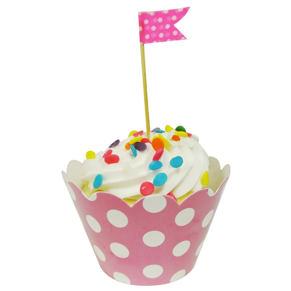 polka dot cupcake wrappers 1
