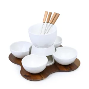 porcelain fondue set 2