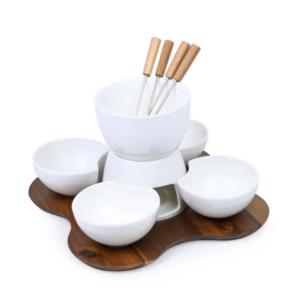 porcelain fondue set 2