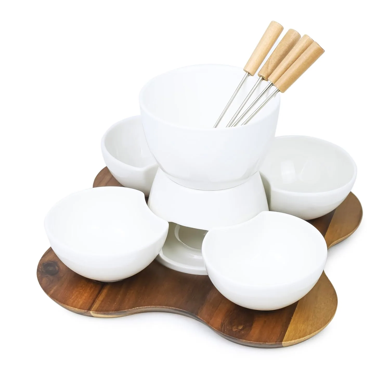 porcelain fondue set 3
