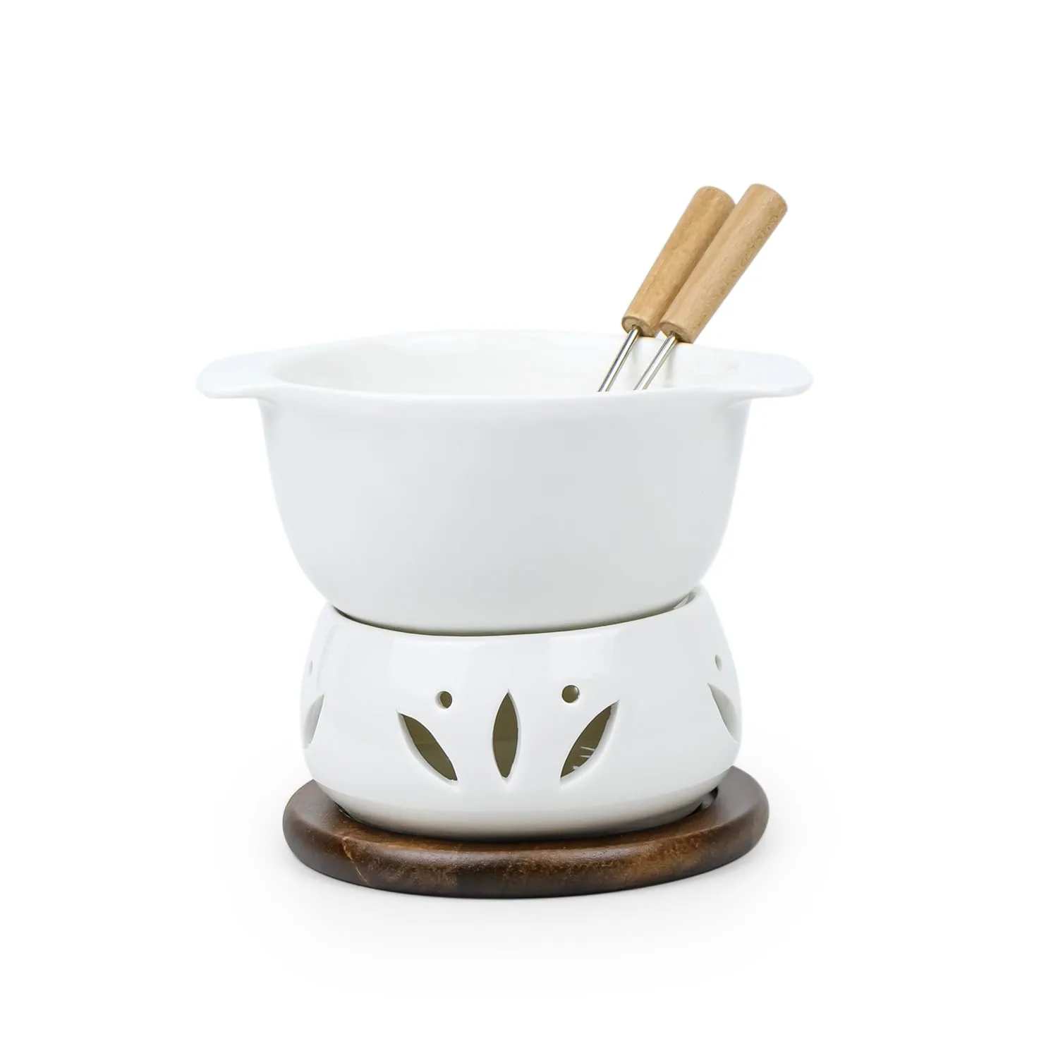 porcelain fondue set 5