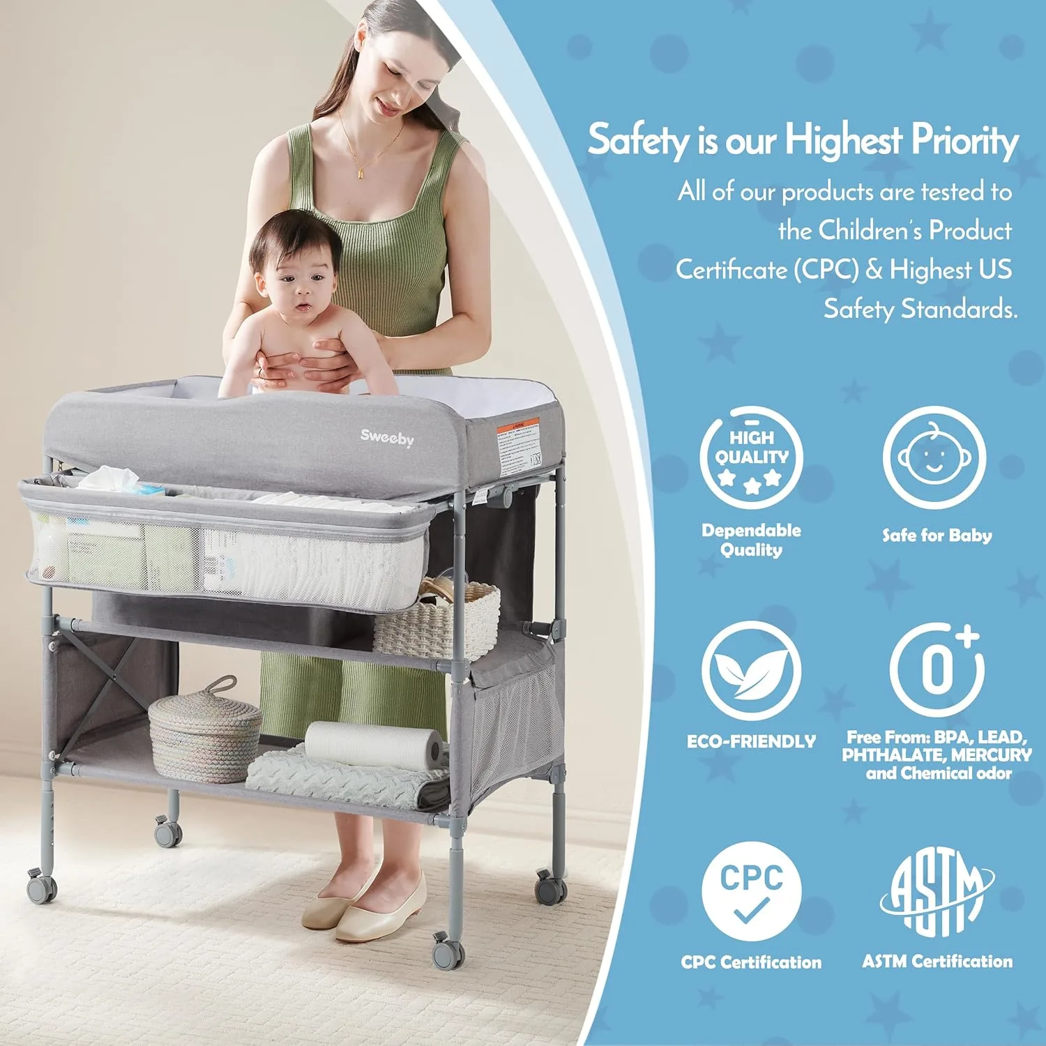 portable baby changing table 7