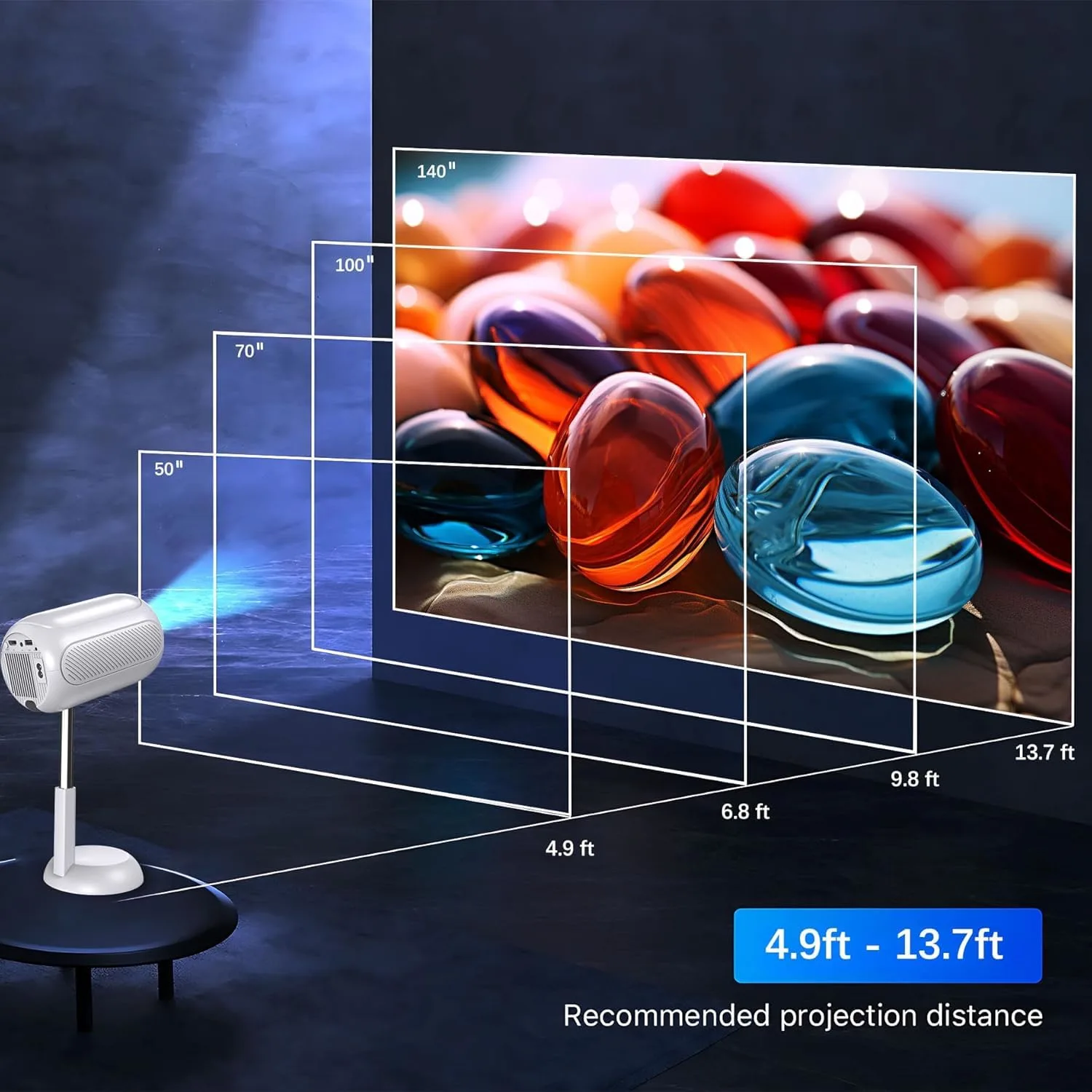 portable projector 4k 2