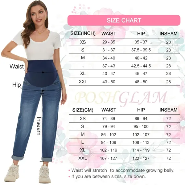 poshglam maternity jeans 6