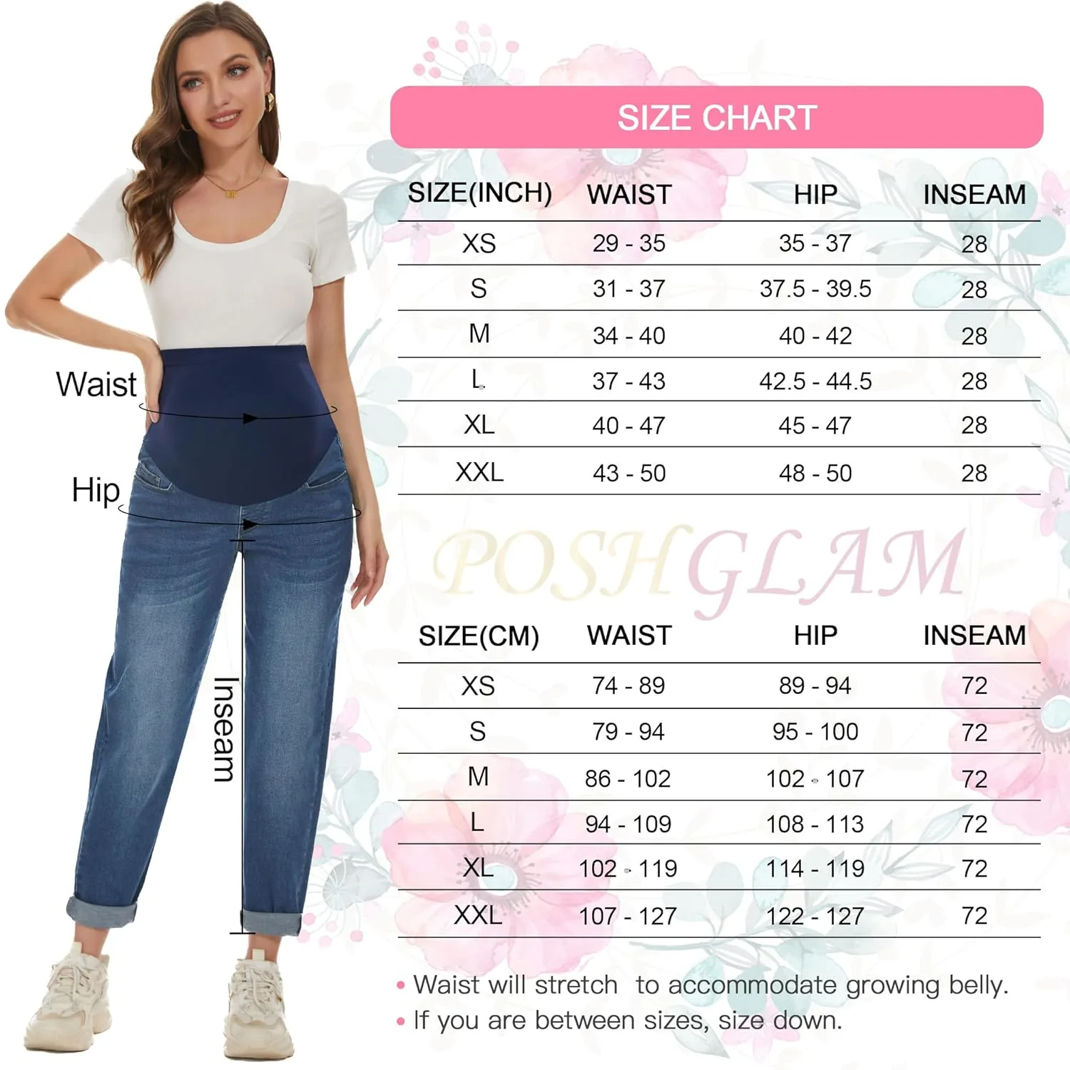 poshglam maternity jeans 6
