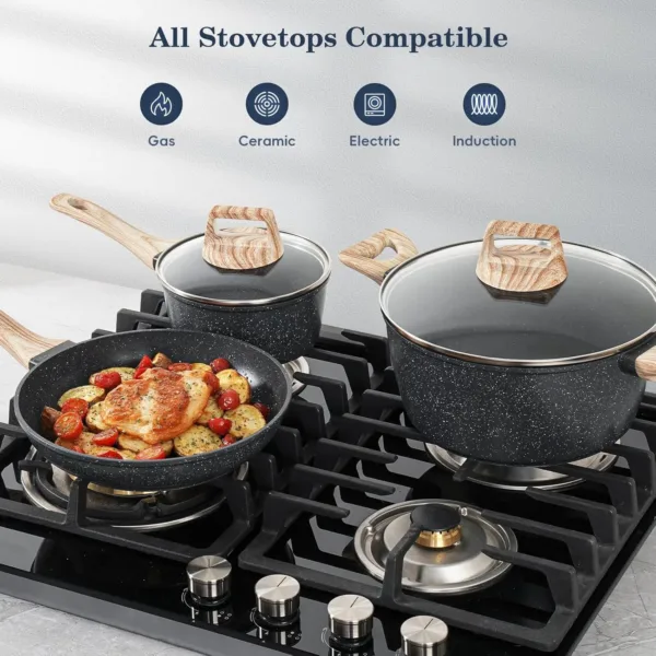 pots pans set 7