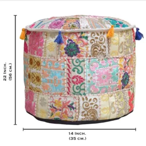 pouf cover indian 3