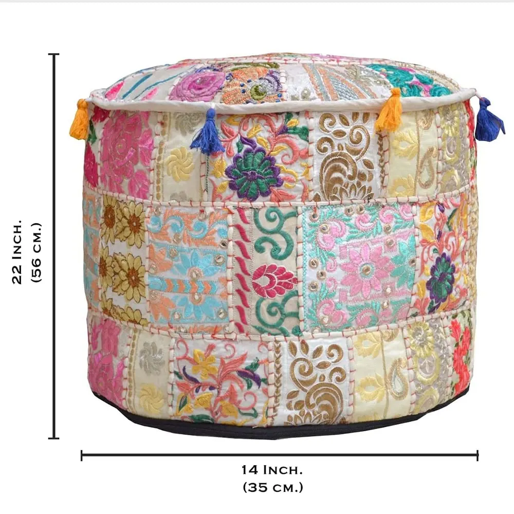 pouf cover indian 3