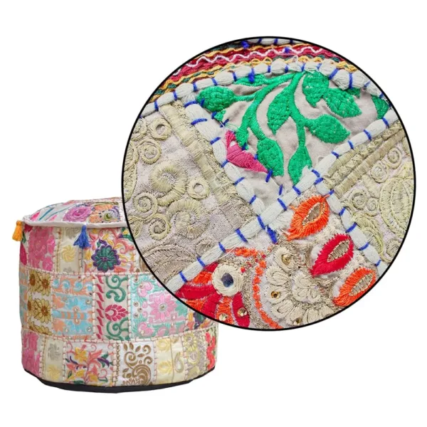 pouf cover indian 6