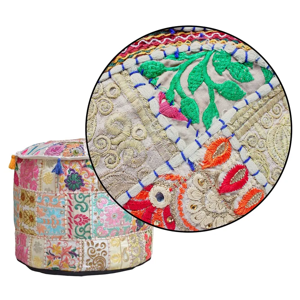 pouf cover indian 6
