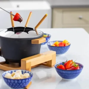 princess black fondue set 4