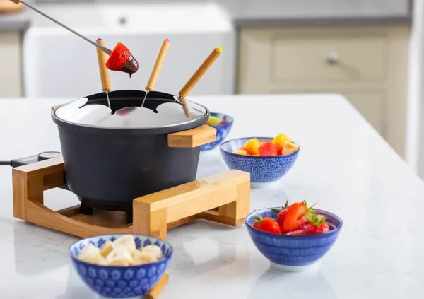 princess black fondue set 4