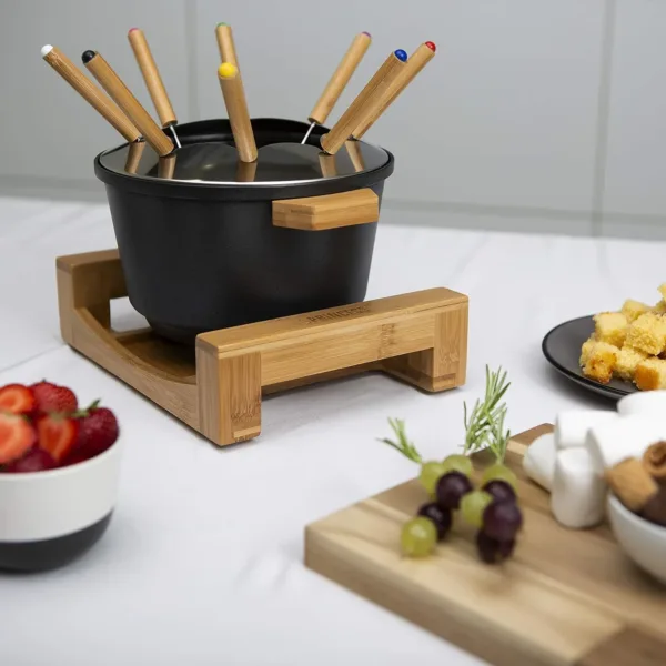 princess black fondue set 6
