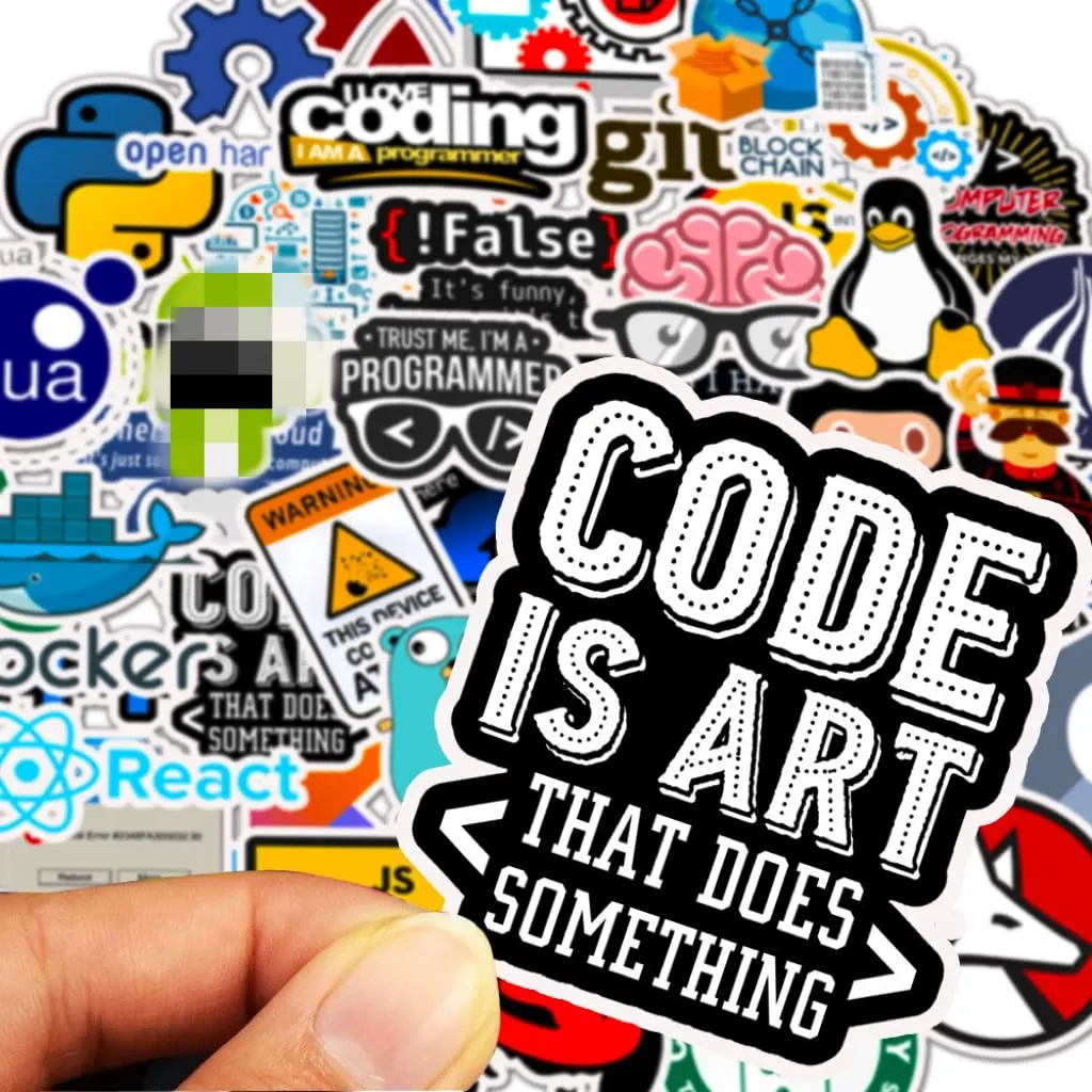 programming stickers laptop 7