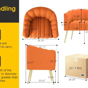 pumpkin accent chair 2