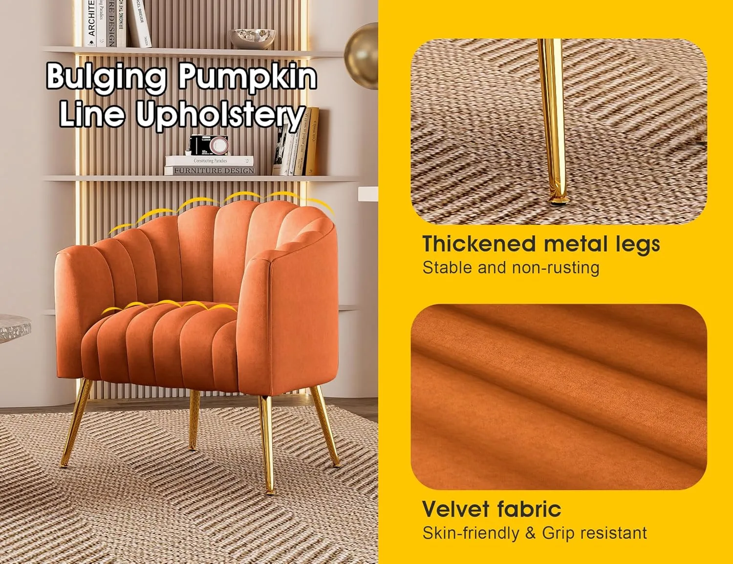 pumpkin accent chair 6